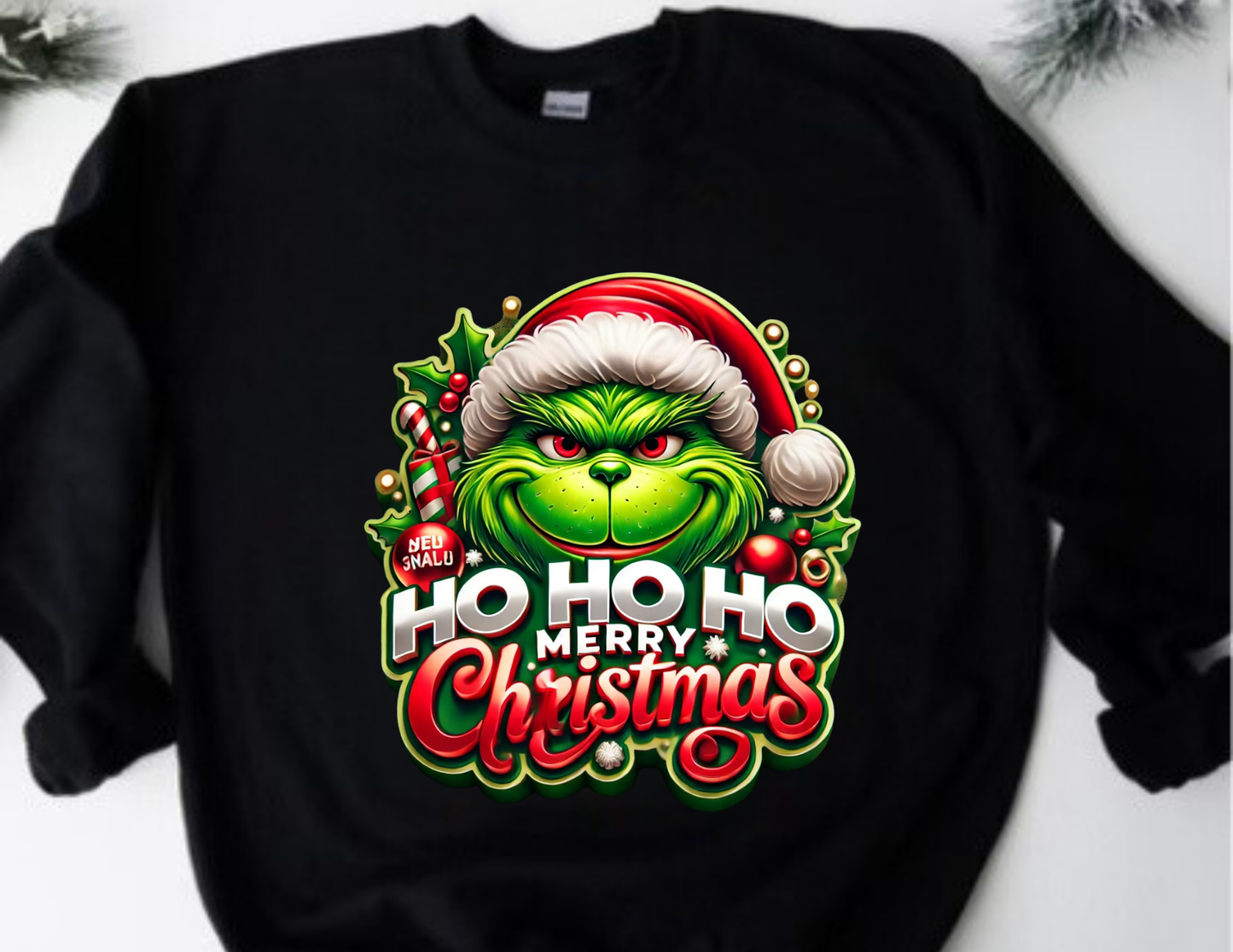 Grinch, ho ho ho merry Christmas /DTF Transfer