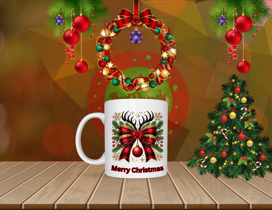 Merry Christmas holiday bowl, coffee mug